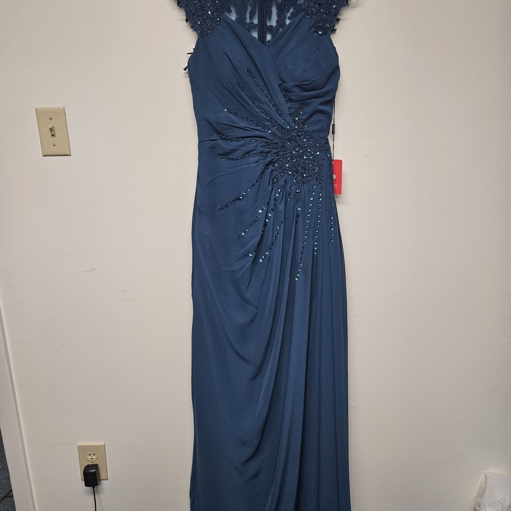 JJs House Teal Maxi Dress with Beaded Details